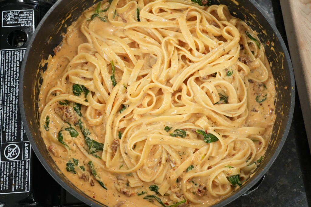 MMSP Noodles in skillet