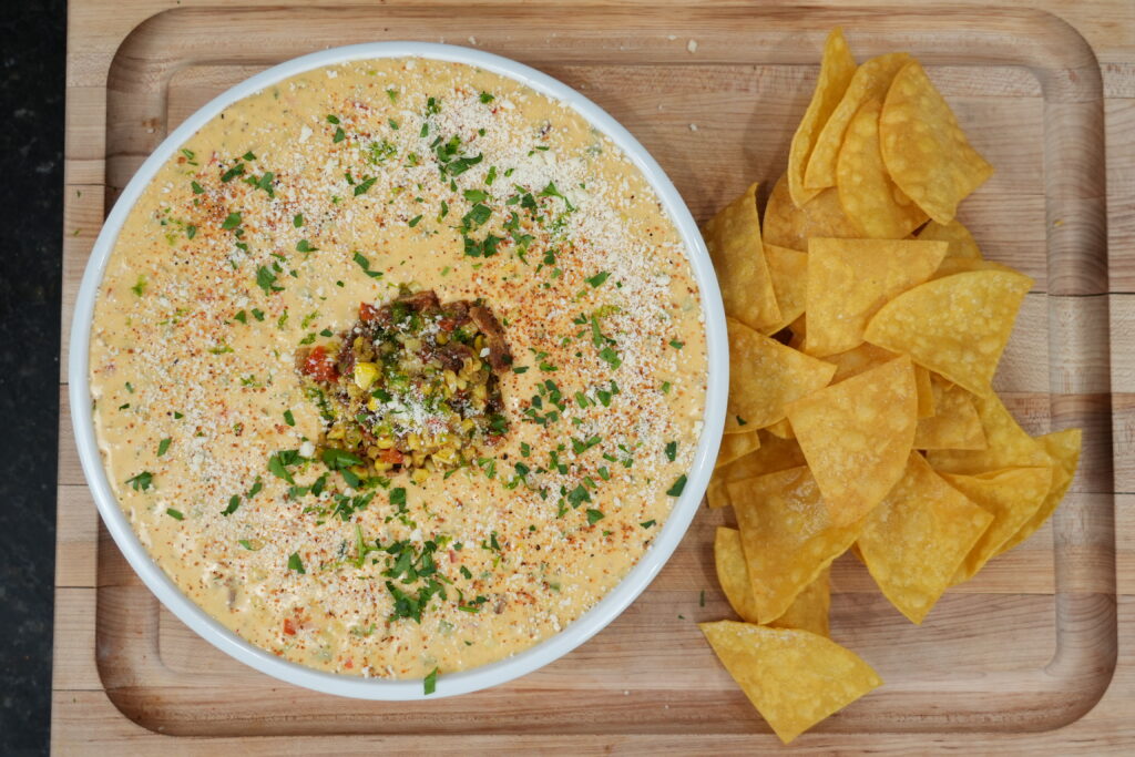 Elote Queso Dip