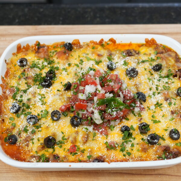 taco casserole finished photo