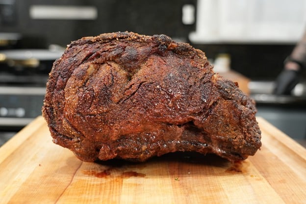 Prime Rib Roast on cutting board