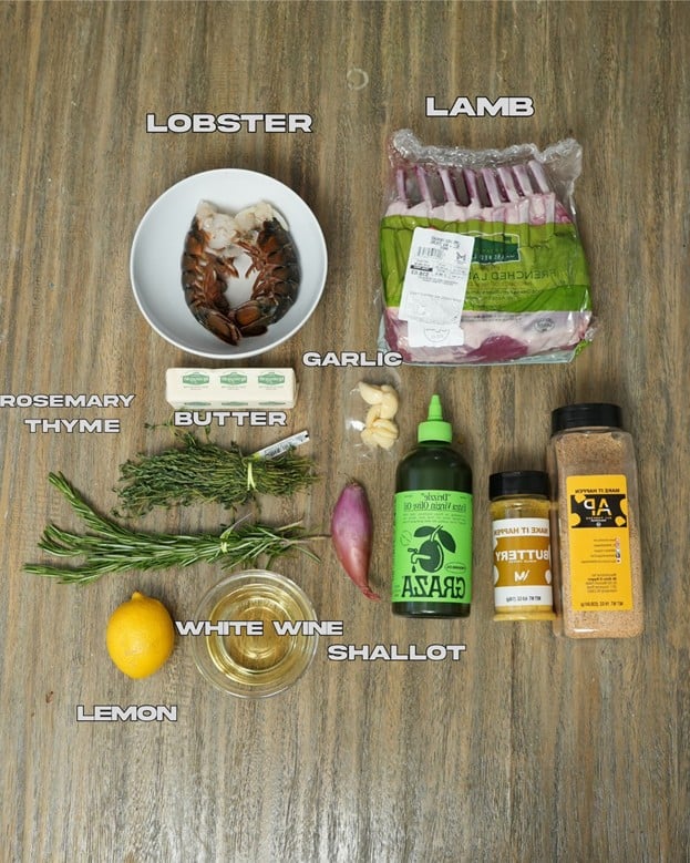 Lamb and Lobster Surf and Turf with Garlic Butter Sauce - ture3