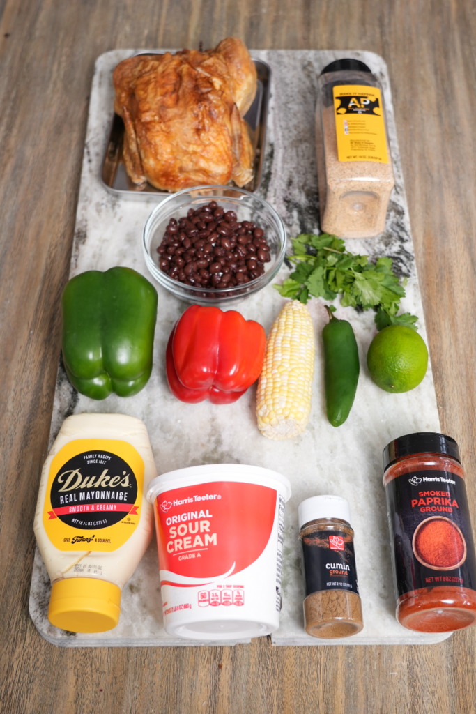 Southwest Chicken Salad Recipe available on www.mrmakeithappen.com