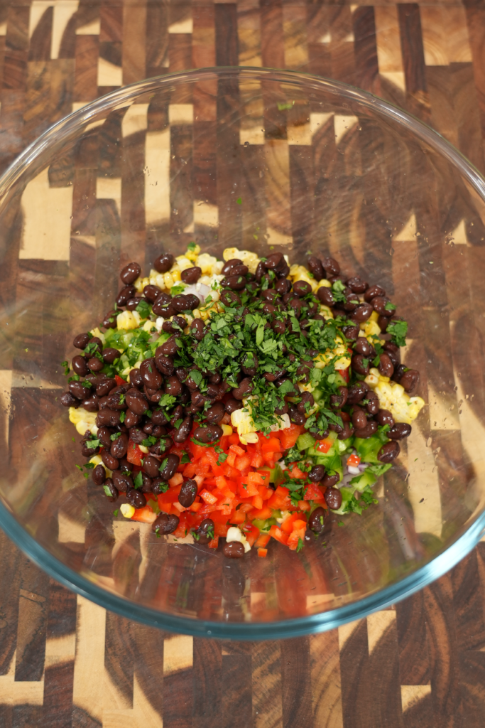 Southwest Chicken Salad Recipe available on www.mrmakeithappen.com